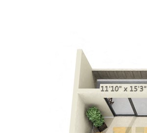 Bishops Court Apartments Cardinal 2x2 Floor Plan 880 Square Feet